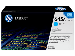 HP 645A Cyan Original LaserJet Toner Cartridge, C9731A