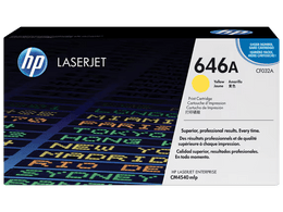 HP 646A Yellow Original LaserJet Toner Cartridge, CF032A