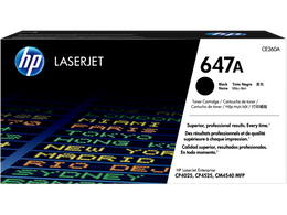 HP 647A Black Original LaserJet Toner Cartridge (CE260A)