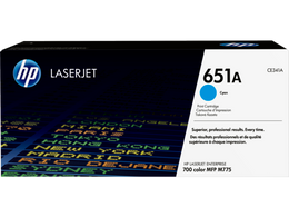 HP 651A Cyan Original LaserJet Toner Cartridge (CE341A)