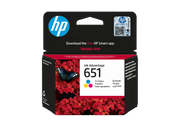 HP 651 Tri-color Original Ink  Cartridge