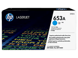 HP 653A Cyan Original LaserJet Toner Cartridge, CF321A