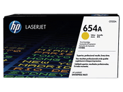 HP 654A Yellow Original LaserJet Toner Cartridge, CF332A