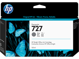 HP 727 130-ml Gray DesignJet Ink Cartridge, B3P24A