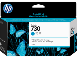 HP 730 130-ml Cyan DesignJet Ink Cartridge