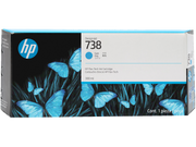 HP 738 300-ml Cyan DesignJet Ink Cartridge