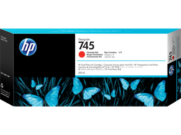 HP 745 300-ml DesignJet Chromatic Red Ink Cartridge