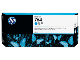 HP 764 300-ml Cyan DesignJet Ink Cartridge