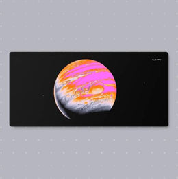 Huepad Galaxy Series, Premium Mousepad, HYDRAGLIDE Fabric Gaming Mousepad, XL Desk Pad or Desk Mat with Carry Case Tube (JUPITER 1 - WARM, X-Large)