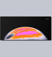 Huepad Galaxy Series, Premium Mousepad, HYDRAGLIDE Fabric Gaming Mousepad, XL Desk Pad or Desk Mat with Carry Case Tube (JUPITER 2 - WARM, X-Large)
