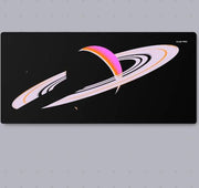 Huepad Galaxy Series, Premium Mousepad, HYDRAGLIDE Fabric Gaming Mousepad, XL Desk Pad or Desk Mat with Carry Case Tube (SATURN 1 - WARM, X-Large)