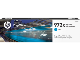 HP 972X High Yield Cyan Original PageWide Cartridge