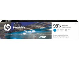HP 981X High Yield Cyan Original PageWide Cartridge