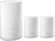 HUAWEI Home Wi-Fi Q2 Pro System (1 Base + 2 Satellites), Gigabit Powerline, Full GE Ports, Seamless Roaming, Lower Latency - White