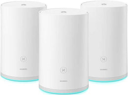 HUAWEI Q2 Pro Router (3 Pack) - 5GHz Mesh, Gigabit Powerline, Full GE Ports, Seamless Roaming, Lower Latency - White