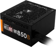 GAMDIAS Helios M1-850B 850W Power Supply, 80 PLUS Bronze Efficiency, 120mm Fan, Automatic Fan Speed Optimization, Support C6/C7 Power States, Stealth Black | GD-HELIOS-M1-850B