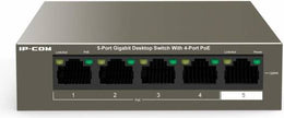IPI IP-COM G1105P-4-63W 5-Port Gigabit Desktop Switch with 4-Port PoE