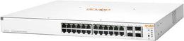 Aruba Instant On 1930 24-Port Gigabit PoE+ Compliant Managed Switch with 10Gb SFP+, 195W Power Budget, 128 Gb/s Switching, 95.23 Mpps Speed, 4 x 10Gb SFP+ , Built-In Security Features, White | JL683A