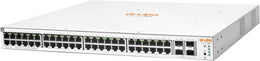 Aruba Instant On 1930 48-Port Gigabit PoE+ Switch with 10Gb SFP+, 130.95 Mpps, 370W Power, W176 Gb/s Switching, Built-In Security, White | JL686A