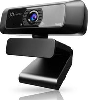J5Create USB HD Webcam with 360° Rotation, 1080p @ 30fps, Built in Microphone, Tripod-Ready Clip | JVCU100