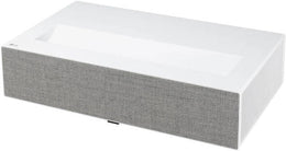 LG CineBeam 2500-Lumen XPR 4K UHD Smart Home Theater Laser Ultra-Short Throw DLP Projector, Wi-Fi/Bluetooth, ThinQ OS, HDR10 & HLG Compatible,2x 20W Speakers, 3x HDMI & 2x USB, White | LGHU715QW