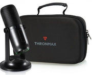 Thronmax MDrill One Studio Kit, 360 Omni Directional, 20Hz-20kHz Frequency Response, 4 Dedicated Recording Patterns, 16 Bit Rate, For Streaming / Gamers, Black | M2 KIT