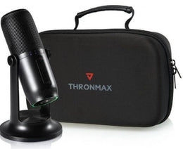 Thronmax MDrill One Studio Kit, 360 Omni Directional, 20Hz-20kHz Frequency Response, 4 Dedicated Recording Patterns, 16 Bit Rate, For Streaming / Gamers, Black | M2 KIT