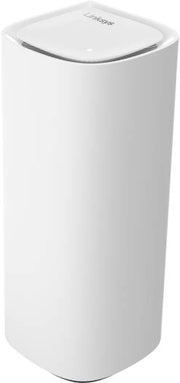 Linksys Velop Pro 7 Tri-Band Mesh WiFi 7 Router, 1.5GHz Quad Core, Up To 240MHz Channel Bandwidth In 5 GHz, Cognitive Mesh With 6GHz Band Access, 2.5Gbps Internet Port, 4xGbps Port, White | MBE7001