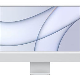 Apple iMac 24'' Retina 4.5K Display PC (2021), 8-core CPU M1 Chip, 7 Core GPU, 256GB SSD, 8GB RAM, WLAN, Bluetooth, Silver | MGTF3