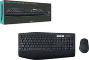 Logitech MK850 Performance Wireless Keyboard and Mouse Combo, Bluetooth Smart, 2.4GHz Wireless Connection, 1000 Dpi Sensor, 8 Buttons, English/Arabic, Black | 920-010568