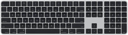 Apple Magic Keyboard, With Touch ID And Numeric Keypad, Mac Compatible, Wireless Bluetooth Connectivity, Lightning to USB Type-C Cable, Built-In Rechargeable Battery, QWERTY, Black | MMMR3LL/A