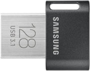 Samsung FIT Plus USB 3.1 Flash Drive, 128GB Storage Capacity, Up to 400MB/s Read Speed, USB 3.1 Gen 1 Interface, Shock, Magnet & X-Ray Proof, Water-Resistant & Temperature Proof, Gray | MUF-128AB/APC
