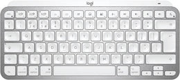 Logitech MX Keys Mini Wireless Keyboard for Mac, Slim & Compact Design, Perfect Stroke Keys, Bluetooth 5.0, Smart Illumination, QWERTY US INT, Designed for Macs, iPads & iOS, Pale Gray | 920-010526