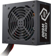 Cooler Master Elite NEX 600W 230V Non Modular Power Supply, 80 Plus Standard Certified, Active PFC & Dual Forward Topology Design, 120mm Sleeve Fan, UK Plug, Black | MPW-6001-ACBW-BUK