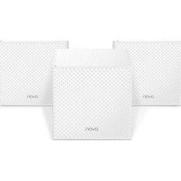 Tenda Nova AC2100 MW12 Whole Home Mesh Wi-Fi System Wireless Router, Tri-band, 3 Gigabit Ports, 6000sq² Wi-Fi Coverage, Easy Set Up, Work with Alexa, 300 Mbps, Wave 2 MU-MIMO, Pack of 3 | Nova MW12-3