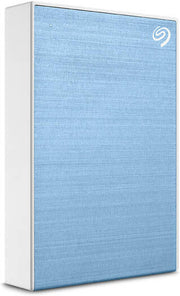 Seagate 2TB One Touch With Password USB 3.2 Gen 1 External Hard Drive, 2.5-Inch Form Factor, Bus Powered, Includes USB 3.0 Cable, Formatted exFAT for Windows & Mac, Light Blue | STKY2000402