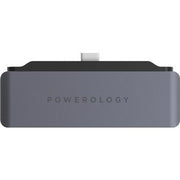 Powerology 4in1 USB-C with HDMI / USB / AUX - Gray | P41PACHGY