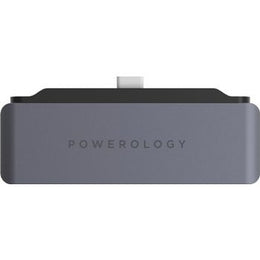 Powerology 4in1 USB-C with HDMI / USB / AUX - Gray | P41PACHGY