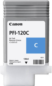 Canon PFI-120 Ink Cartridge, 130ml, For imagePROGRAF TM-200,TM-300 & TM-305, Cyan | 2886C001AA