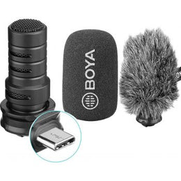 Boya USB-C Plug & Play Microphone For Android Smartphones, Shotgun Mic For Type-C Smartphones Pad Tablet Huawei Mate 10 Samsung Galaxy Note 9 8 Plus Xiaomi LG YouTube Video | PM-Z26R-XEAA
