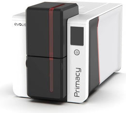 Evolis Primacy 2 Expert Single-Sided ID Card Printer, Dye Sub/Thermal Transfer & Rewrite300 dpi Color, 1200 dpi Monochrome, Up to 280 Cards Per Hour, USB/ /Ethernet, Black/White | PM2-0001-M