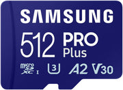 Samsung 512GB PRO Plus MicroSD Card (2021), Read & Write Speeds Up to 180MB/s & 130MB/s, Compatible to UHS Interface, U3, V30, A2 | MB-MD512SA/EU