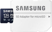 SAMSUNG PRO Ultimate microSD Memory Card + Adapter, 128GB microSDXC, Up to 200 MB/s, 4K UHD, UHS-I, Class 10, U3,V30, A2 for Action Camera, Drone, Gaming, Phones, Tablets, Blue | MB-MY128SA/WW