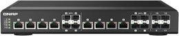 Qnap QSW-IM1200-8C 10GbE Managed Switch, 12-Port, SFP+, Fanless, NBASE-T, 240Gbps Capacity, 1GbE RJ45 Port | QSW-IM1200-8C
