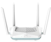 D-Link Eagle Pro AI AX1500 Smart Router, AI Based Mesh, Wi-Fi 6, Traffic Optimisers, Up to 1201Mbps (5GHz) / 300Mbps (2.4GHz) Speeds, WPA3 Wireless Security, MU MIMO, White | R15