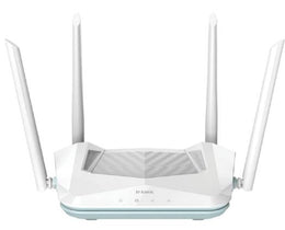 D-Link Eagle Pro AI AX1500 Smart Router, AI Based Mesh, Wi-Fi 6, Traffic Optimisers, Up to 1201Mbps (5GHz) / 300Mbps (2.4GHz) Speeds, WPA3 Wireless Security, MU MIMO, White | R15
