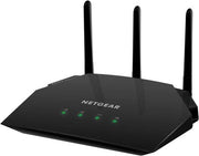 NETGEAR R6850 AC2000 Dual Band Gigabit WiFi Router with MU-MIMO, 2.4GHz & 5GHz, Up to 2000 Mbps WiFi Speed, Advanced QoS, High-power Antennas, USB 2.0 / Gigabit Ethernet, Black | R6850-100PES