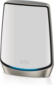 Netgear Orbi RBS860 AX6000 Tri-Band WiFi 6 Mesh Add-on Satellite, Up to 6Gbps WiFi Speed, Up to 2700 Sq.ft Coverage, 4x 1Gbps ETH Ports, Works with Orbi RBR860S and RBK863S, White | RBS860-100APS