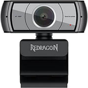 Redragon GW900 1080P PC Webcam with Built-in Dual Microphone, 360 Rotation 2.0 USB Computer Web Camera 30 FPS for Online Courses, Video Conferencing and Streaming Electronic Games