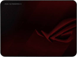 ASUS ROG Scabbard II Gaming Mouse Pad, Smooth Glide Tracking, Protective Coating for Water, Oil, Dust-Repelling Surface, Anti-Fray Flat-Stitched Edges, Non-Slip Rubber Bas, Medium | 90MP02H0-BPUA00